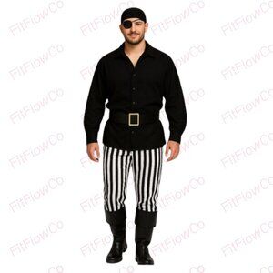 🏴‍☠️ Rule the Night in this Classic Pirate Costume – Men’s L – EUC